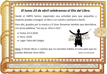 Cartel día del libro